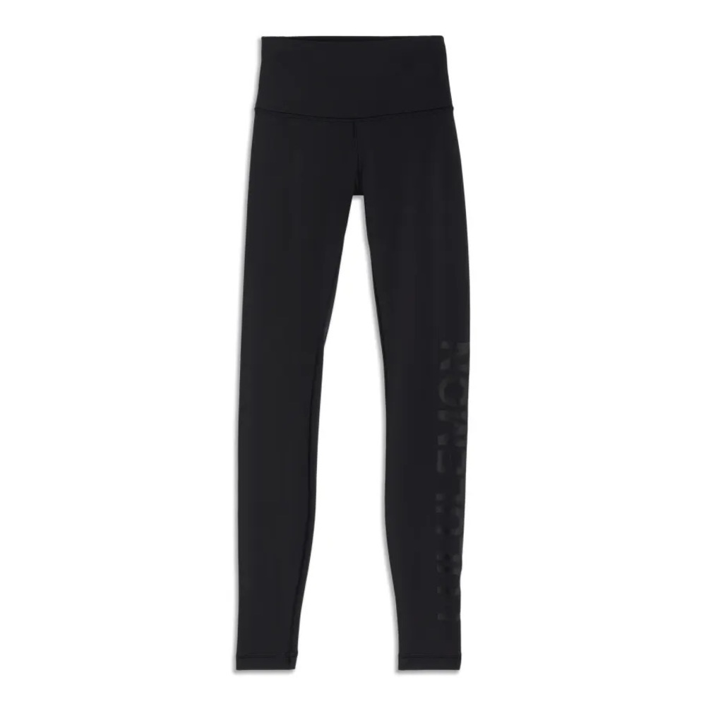 Lululemon Wunder Under Tights with Logo in Black